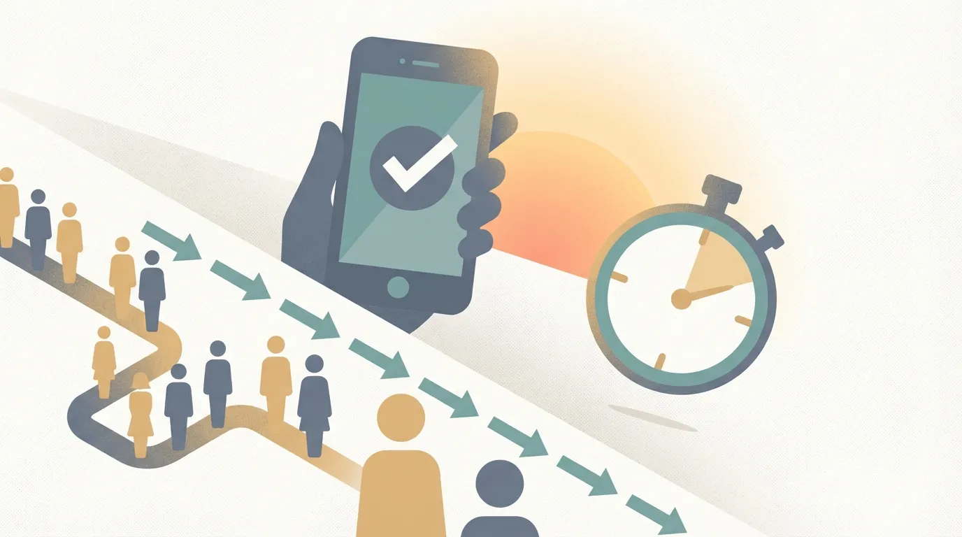 Faster guest check-in illustration