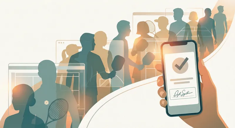 Pickleball and Tennis Club Waiver: A Simple Flow for Members, Guests, and Lessons